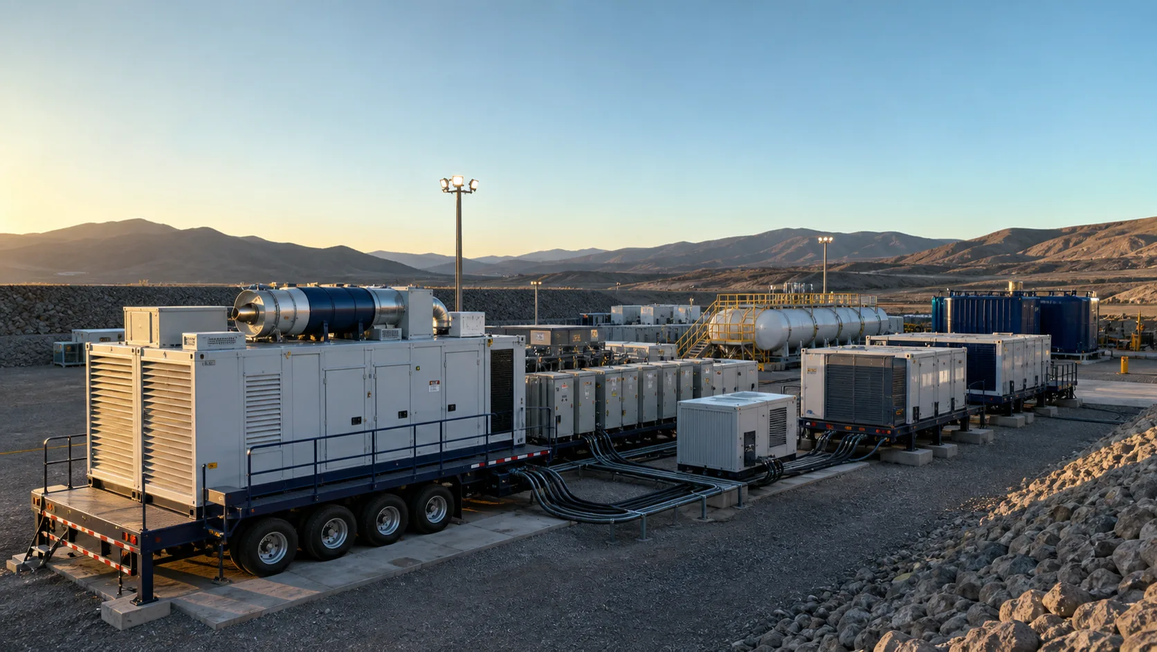 Modular power generation equipment prepared for remote deployment