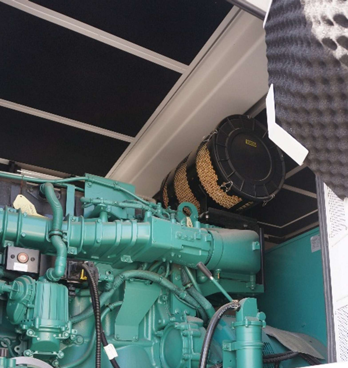 Volvo mobile generator inside enclosure